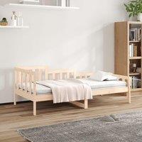 Berkfield Home Day Bed 90x200 cm Solid Wood Pine in Brown