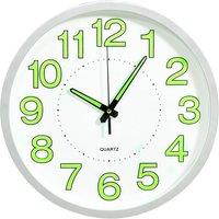 Berkfield Home Luminous Wall Clock White 30 cm