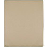 Jersey Fitted Sheet Taupe 160x200 cm Cotton