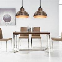 Berkfield Home Ceiling Lamps 2 pcs Semi-spherical Copper Colour in Brown
