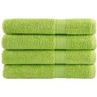 Berkfield Home Premium Towels SOLUND 4 pcs Apple Green 100x200 cm 600 gsm