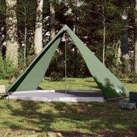 Berkfield Home Family Tent Tipi 8-Person Green Waterproof