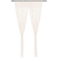 Berkfield Home Macrame Curtain 140x240 cm Cotton in Cream