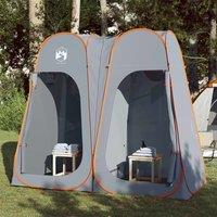 Berkfield Home Privacy Tent Grey & Orange Pop-up Waterproof