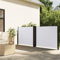 Berkfield Home Retractable Side Awning White 140x600 cm