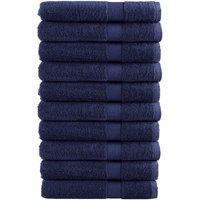 Berkfield Home Premium Towels SOLUND 10pcs Navy Blue 100x200cm 600gsm