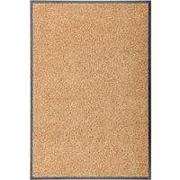 Berkfield Home Doormat Washable Cream 60x90 cm