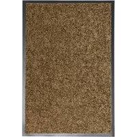 Berkfield Home Doormat Washable Brown 40x60 cm