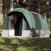 Berkfield Home Camping Tent Tunnel 3-Person Green Waterproof