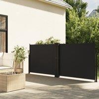 Berkfield Home Retractable Side Awning Black 140x1200 cm