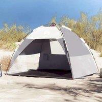 Berkfield Home Beach Tent 2-Person Grey Quick Release Waterproof