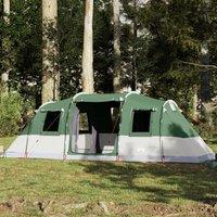 Berkfield Home Family Tent Tunnel 6-Person Green Waterproof