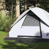 Berkfield Home Camping Tent Dome 2-Person White Blackout Fabric Waterproof