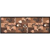 Berkfield Home Kitchen Carpet Washable Coffee brown 60x180 cm