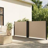 Berkfield Home Retractable Side Awning Beige 140x1200 cm