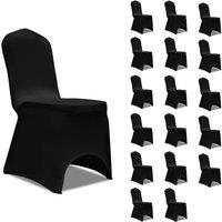 Chair Cover Stretch Black 18 pcs