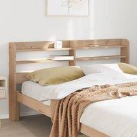 Berkfield Home Headboard with Shelves 150 cm Solid Wood Pine in Brown