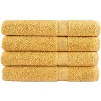 Berkfield Home Premium Sauna Towels SOLUND 4pcs Gold 80x200cm 600gsm