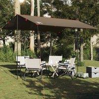 Berkfield Home Camping Tarp Brown 366x306 cm Waterproof