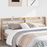 Berkfield Home Headboard with Shelves 180 cm Solid Wood Pine in Brown