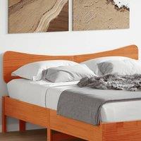 Berkfield Home Headboard Wax Brown 140 cm Solid Wood Pine