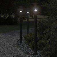 Berkfield Home Outdoor Floor Lamp Black 100 cm Stainless Steel