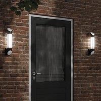 Berkfield Home Outdoor Wall Lights 2pcs Black Stainless Steel