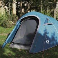 Berkfield Home Camping Tent Tunnel 3-Person Blue Waterproof