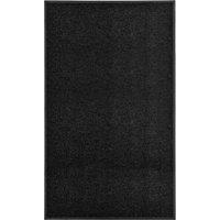 Berkfield Home Doormat Washable Black 90x150 cm