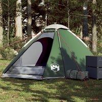 Berkfield Home Camping Tent Dome 4-Person Green Waterproof
