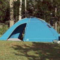 Berkfield Home Camping Tent 8-Person Blue Waterproof