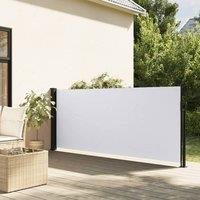 Berkfield Home Retractable Side Awning White 140x300 cm