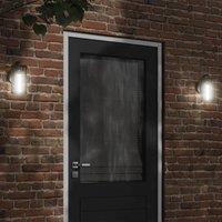 Berkfield Home Outdoor Wall Light Black Stainless Steel
