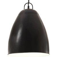Berkfield Home Industrial Hanging Lamp 25 W Black Round 32 cm E27