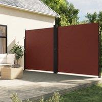 Berkfield Home Retractable Side Awning Brown 200x1200 cm
