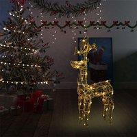 Berkfield Home Reindeer Christmas Decoration 90 LEDs 60x16x100 cm Acrylic | Size: 60 x 16 x 100 cm