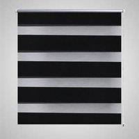 Berkfield Home Zebra Blind 70 x 120 cm Black