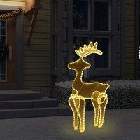 Berkfield Home Reindeer Christmas Decoration with Mesh 306 LEDs 60x24x89cm | Size: 60 x 24 x 89 cm