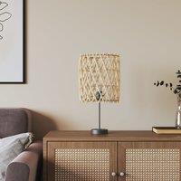 Berkfield Home Lamp Shade √23x28 cm Wicker in Brown | Size: 23x28 cm