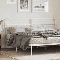 Metal Headboard White 200 cm