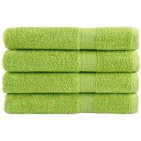 Berkfield Home Premium Sauna Towels SOLUND 4 pcs Apple Green 80x200 cm 600 gsm