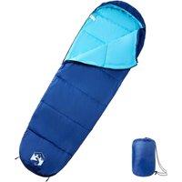 Berkfield Home Mummy Sleeping Bag for Adults Camping 3 Seasons in Blue