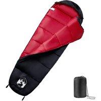 Berkfield Home Mummy Sleeping Bag for Adults Camping 3 Seasons in Red