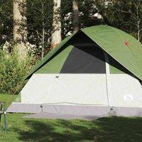 Berkfield Home Family Tent Dome 6-Person Green Waterproof