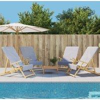 Berkfield Home Beach Towels 4 pcs Grey 60x135 cm Fabric 400 GSM