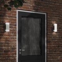 Berkfield Home Outdoor Wall Light Silver Stainless Steel