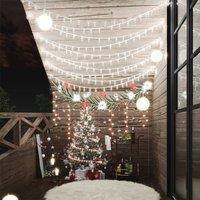 Berkfield Home Globe Fairy String Lights 40m 400 LED Cold White 8 Function