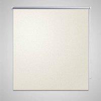 Berkfield Home Roller blind blackout 140 x 230 cm Off-white in White