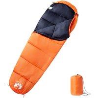 Berkfield Home Mummy Sleeping Bag for Adults Camping 3 Seasons in Orange