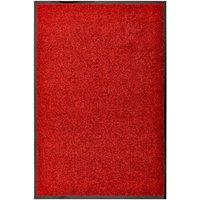 Berkfield Home Doormat Washable Red 60x90 cm